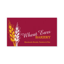 Bakkerijtarwe en rode gele visitekaartjes