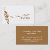 Bakkerijtarwe visitekaartjes (Voorkant / Achterkant)