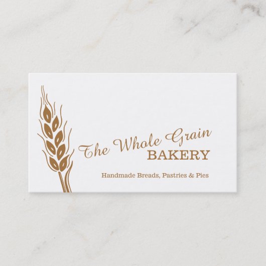 Bakkerijtarwe visitekaartjes (Voorkant)
