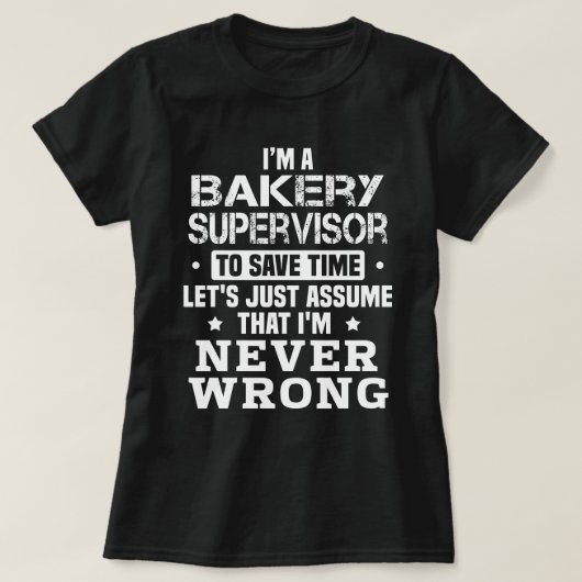 Bakkerijtoezichthouder T-shirt (Design voorkant)