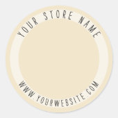 bakkerijverpakkings-Sticker Ronde Sticker (Voorkant)