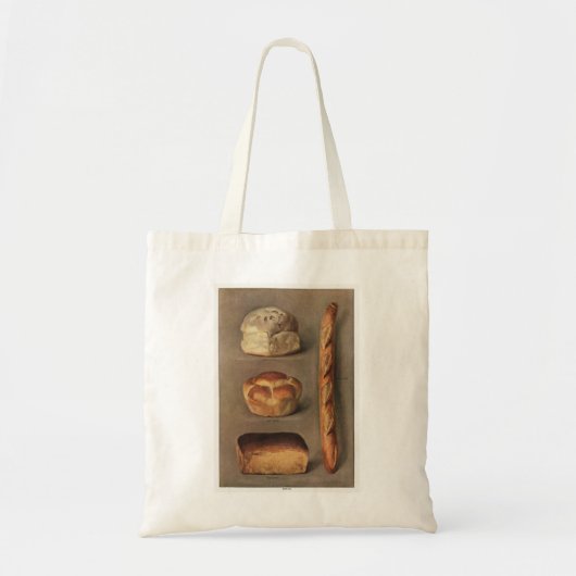 Bakkerijwinkel met gebarsten brood tote bag (Voorkant)