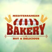 Bakkerijwinkel tarwegroot aanpassen raamsticker (Vel 3)