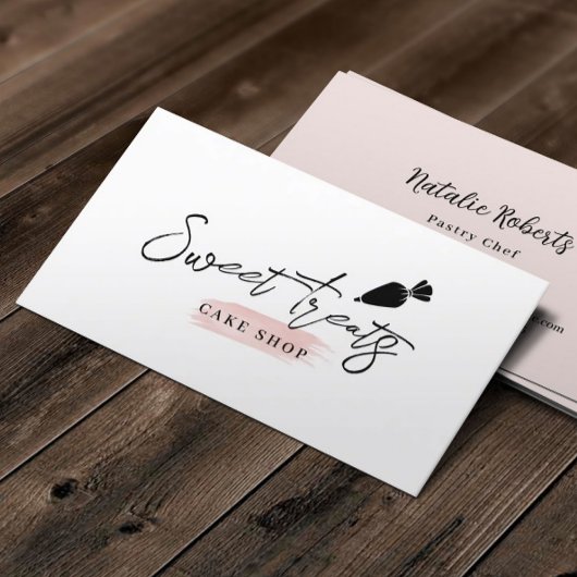 Bakkerkgebak Chef Pipet minimalistisch Visitekaartje