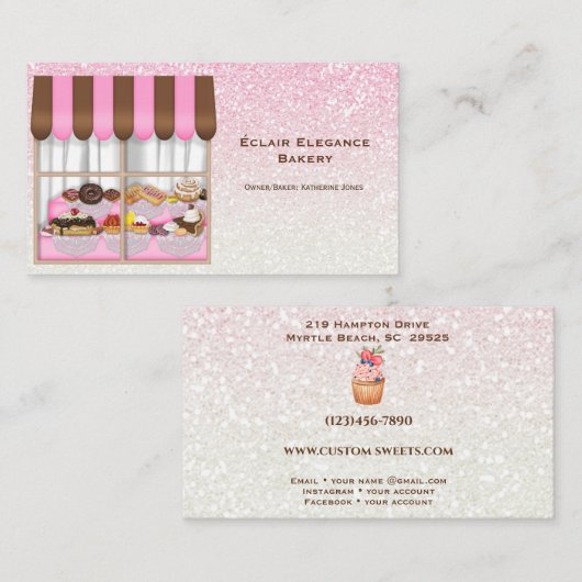 Bakkerlade Visitekaartjes (Voorkant / Achterkant)