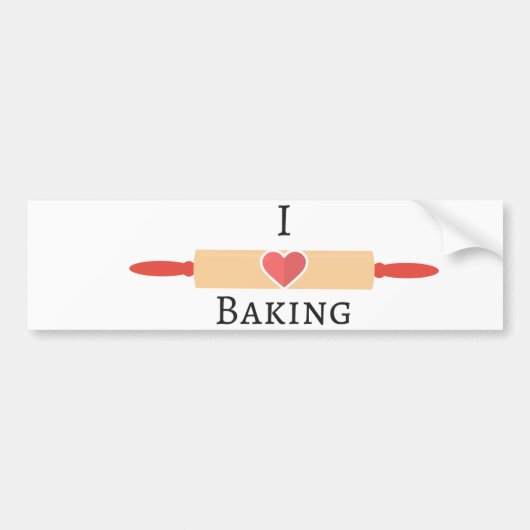 Bakkerliefde Bumpersticker (Voorkant)