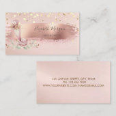 Bakkerprogramma, Gold Confetti, penseelstreek Visitekaartje (Voorkant / Achterkant)