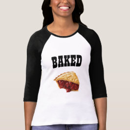 bakkerrie-T-shirtontwerper voor gebakken taart T-shirt