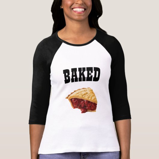 bakkerrie-T-shirtontwerper voor gebakken taart T-shirt (Voorkant)