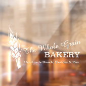 Bakkers bakkerij tarwe graan bedrijf wit raamsticker (Vel 2)