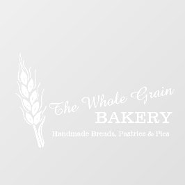 Bakkers bakkerij tarwe graan bedrijf wit raamsticker