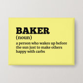 Bakkers Definitie Humor Button (Voorkant)