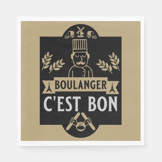 Bakkers en bakken servet (Voorkant)
