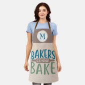 Bakkers gaan bakken Monogram Gift Schort (Gedragen)