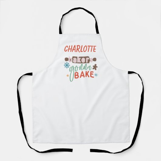 Bakkers gaan bakken! schort (Voorkant)