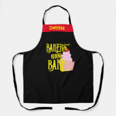 Bakkers gaan Schort bakken - Grappig gepersonalise (Voorkant)