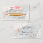 Bakkers Gereedschap Bakkerij gebak Chef Visitekaar Visitekaartje (Voorkant / Achterkant)