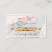 Bakkers Gereedschap Bakkerij gebak Chef Visitekaar Visitekaartje (Voorkant)