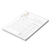 Bakkers Gereedschap Dessert Cater Invoice Pad Notitieblok (Linkerzijde)