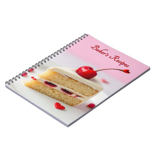 Bakkers Recepten Kers Opdekt Schrijfboek Notitieboek (Linkerzijde)