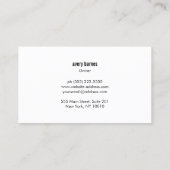 Bakker's Rolling Pin Bakkerij Catering Hout Visitekaartje (Achterkant)