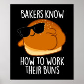 Bakkers weten hoe ze hun broodjes moeten bakken poster (Voorkant)