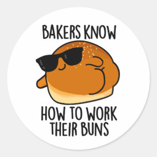 Bakkers weten hoe ze hun broodjes moeten bakken ronde sticker