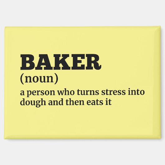 bakkersbaandefinitiemagnet magneet (Voorkant)