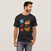 Bakkersbakker banketbakker bakker eigenaar snoep p t-shirt (Voorkant volledig)