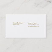 Bakkersbakkerij voor de decorator van de Cute Mono Visitekaartje (Achterkant)