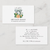 Bakkersbakkerij voor Waterverf van Floral Visitekaartje (Voorkant / Achterkant)