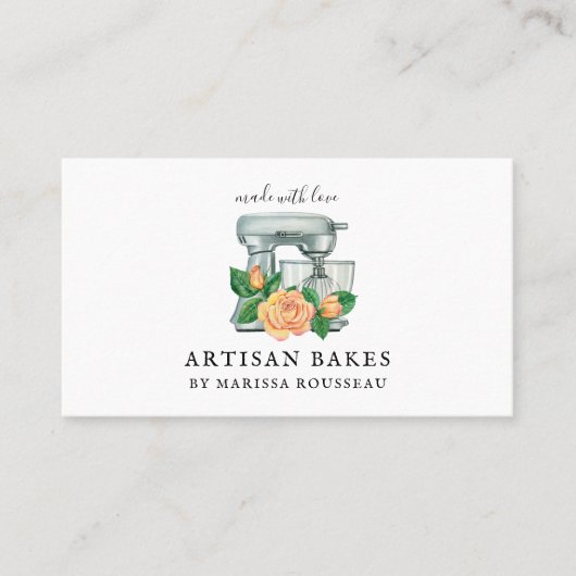 Bakkersbakkerij voor Waterverf van Floral Visitekaartje (Voorkant)