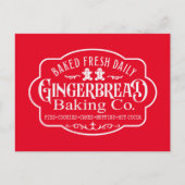 Bakkersbedrijf North Pole Kerstmis Feestdagenkaart (Voorkant)