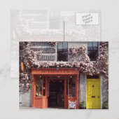 Bakkersbloemen met bruine deklaag briefkaart (Voorkant / Achterkant)