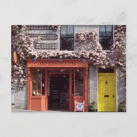 Bakkersbloemen met bruine deklaag briefkaart (Voorkant)