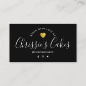 bakkersbont zwart visitekaartje (Voorkant)