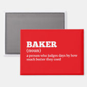 bakkersdefinitie-koelkastmagneet magneet (Voorkant / Achterkant)