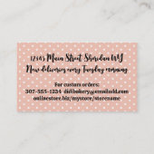 Bakkersgebak Chef Cakes koekjes Visitekaartje (Achterkant)