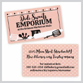 Bakkersgebak Chef Cakes koekjes Visitekaartje