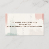 Bakkersgebak Handgereedschap Waterverf penseelstre Visitekaartje (Achterkant)