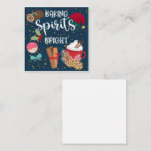 bakkersgeest heldere zelfgemaakte hamer notitiekaartje (Voorkant / Achterkant)