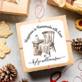 bakkersgeluk is zelfgemaakt vierkante sticker