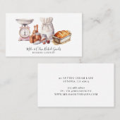 Bakkersgereedschap Bakkerij banketbakker Visitekaartje (Voorkant / Achterkant)