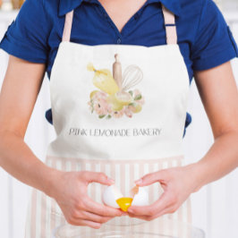 Bakkersgereedschappen Floral Logo gebak Apron Schort