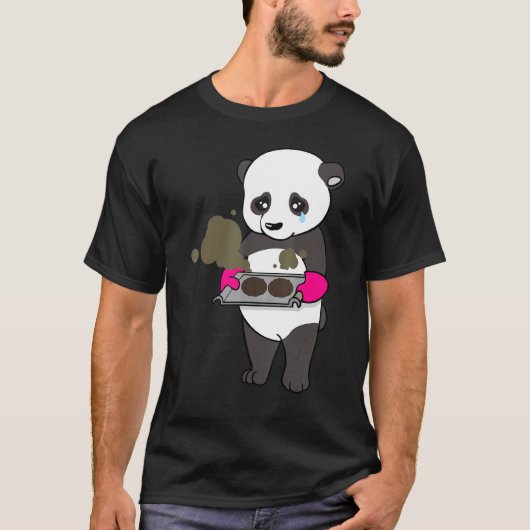 Bakkerskloon Wrong Panda Beer Chef Culinaire Baker T-shirt (Voorkant)