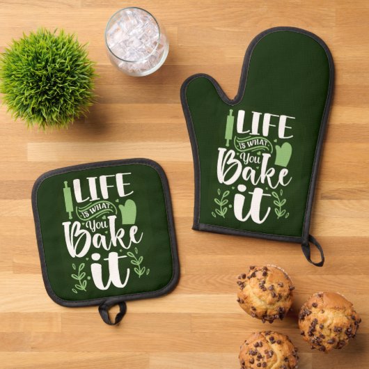 bakkerskok ovenwant & pannenlap set (Top down)