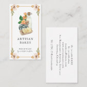 Bakkersmakerij Baker Waterverf Visitekaartje (Voorkant / Achterkant)