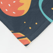 Bakkersretro naadloos patroon met stippen en flora fleece deken (Hoek)