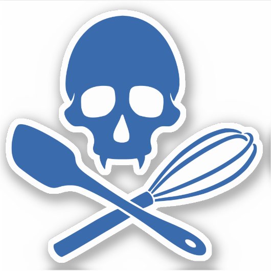 Bakkersschedel Sticker (Voorkant)