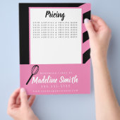 Bakkerstripes Whisk Homemade Cake roze Black Flyer (Hand)